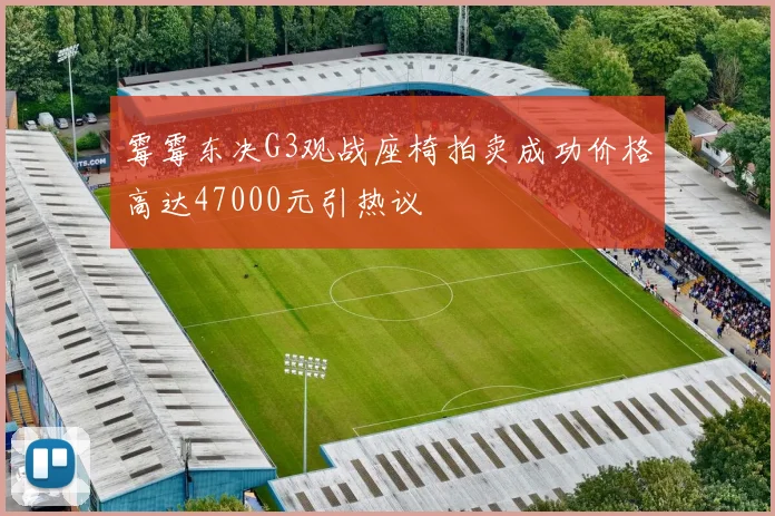 霉霉东决G3观战座椅拍卖成功价格高达47000元引热议